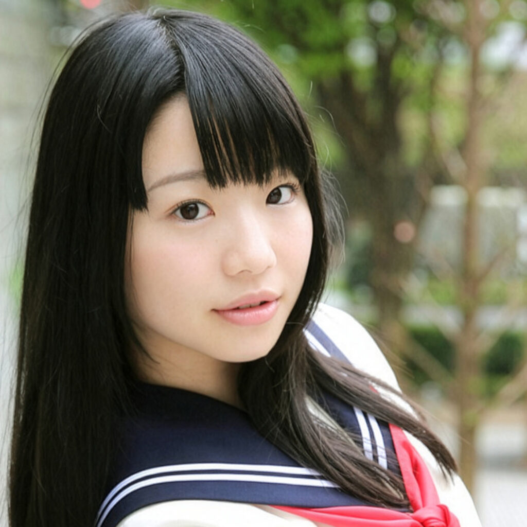 姫川ゆうなが演じる制服ギャル女子校生の中出し体験記